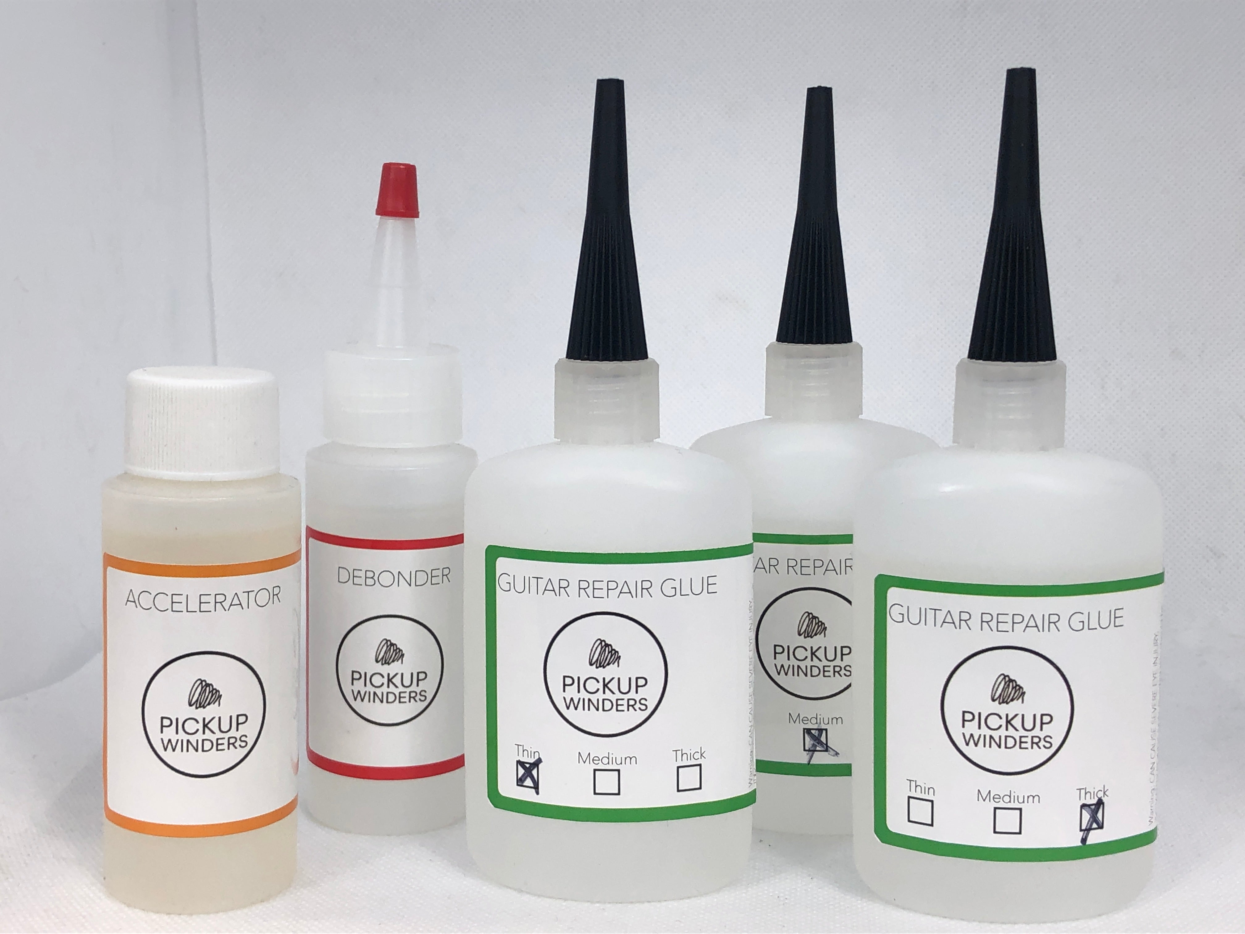 Guitar Repair Super Glue Complete Deluxe Kit Pickup Winders