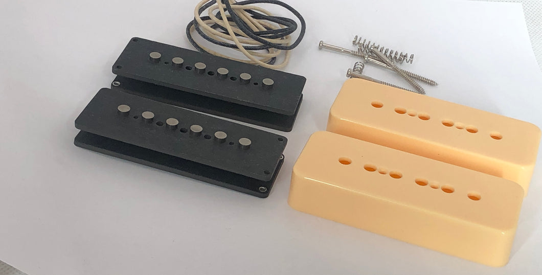 Alnico P90 Pickup Set Kit - Cream