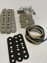 Load image into Gallery viewer, Set of 3 Pickup Kit for Strat Vintage Stagger .195" Magnets - Grey
