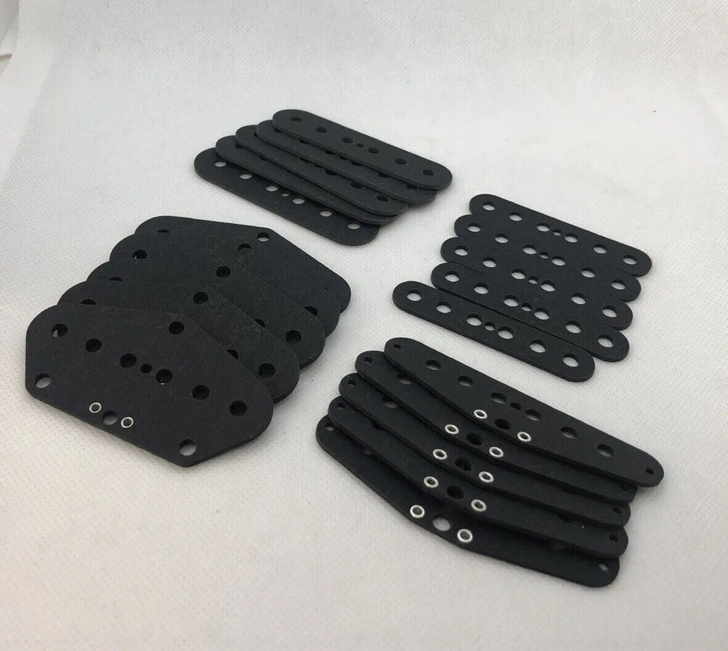 Telecaster pickup flatwork for pickup makers black 5 sets for .187