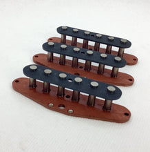 Load image into Gallery viewer, Pre-Built Strat Bobbins Red Bottom Set of 3
