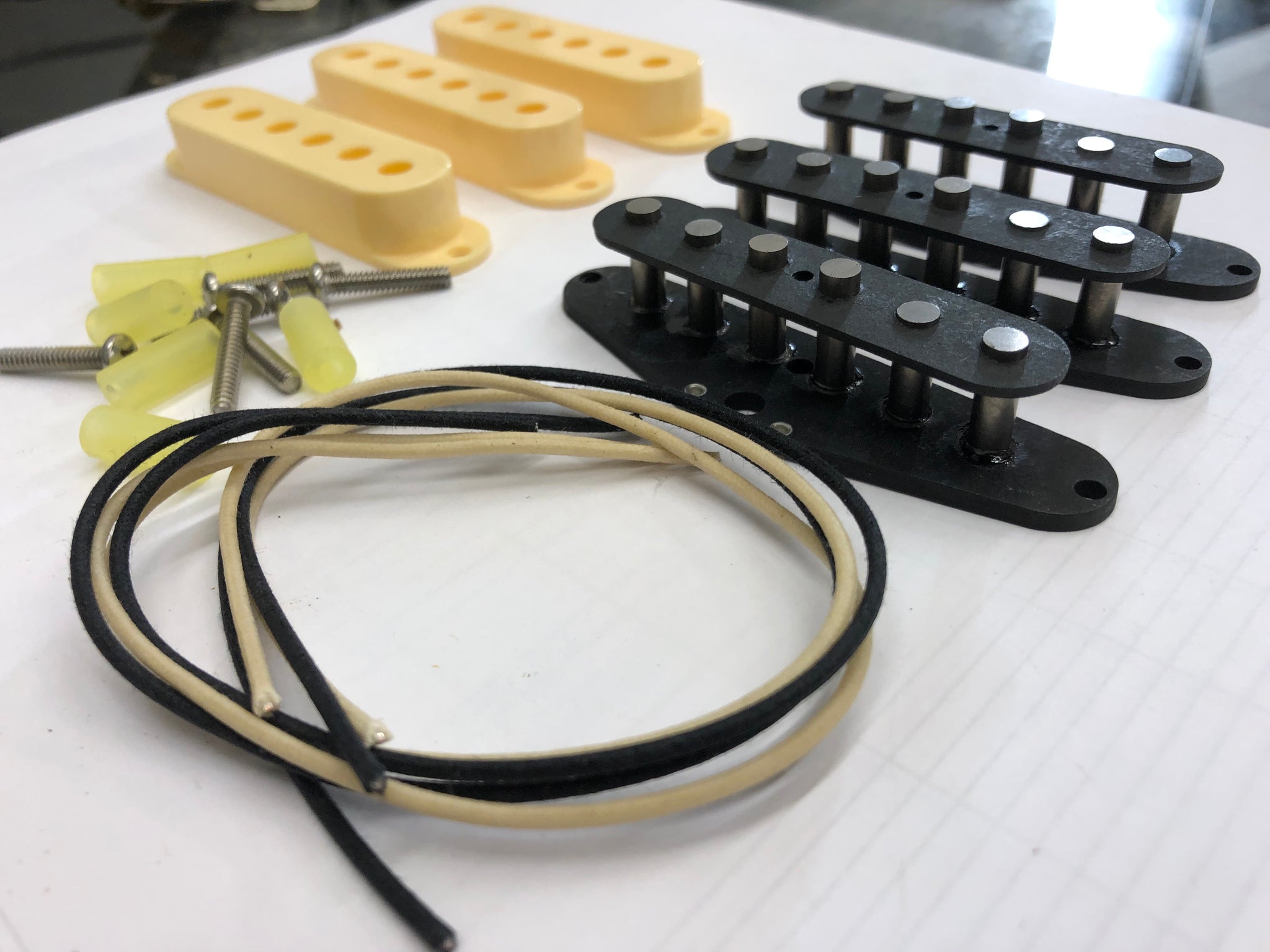 Windars Kit Stratocaster Pickup Set Winding Kit -Vintage Stagger Black Bobbins ...